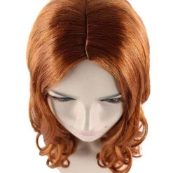 HPO Wavy Auburn Womens Wig | Sexy Cosplay Party Halloween Wig | Premium Breathable Capless Cap