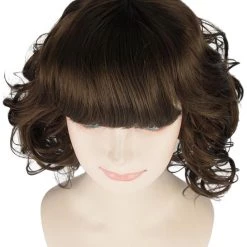 HPO Wavy Brown Chic Womens Wig | Cosplay Wig | Premium Breathable Capless Cap Men's