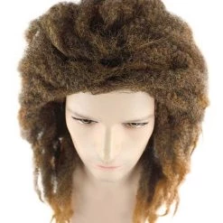 HPO Men's Rasta Mens Wig | Brown Cosplay Halloween Wig | Premium Breathable Capless Cap