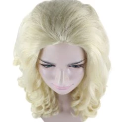 HPO Goldilocks Womens Wig | Medium Curly Stage/Event Fancy Halloween Wig | Premium Breathable Capless Cap