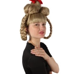 HPO Adult Women's Christmas Classic Story Character Wigs With Bending Braids