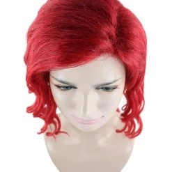 HPO Red Poison Villain Wig | Neon Red Women's Wig | Premium Breathable Capless Cap