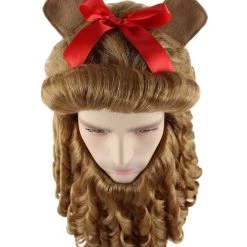 HPO Men's Mens Lion Wig | Brown Cosplay Wig | Premium Breathable Capless Cap