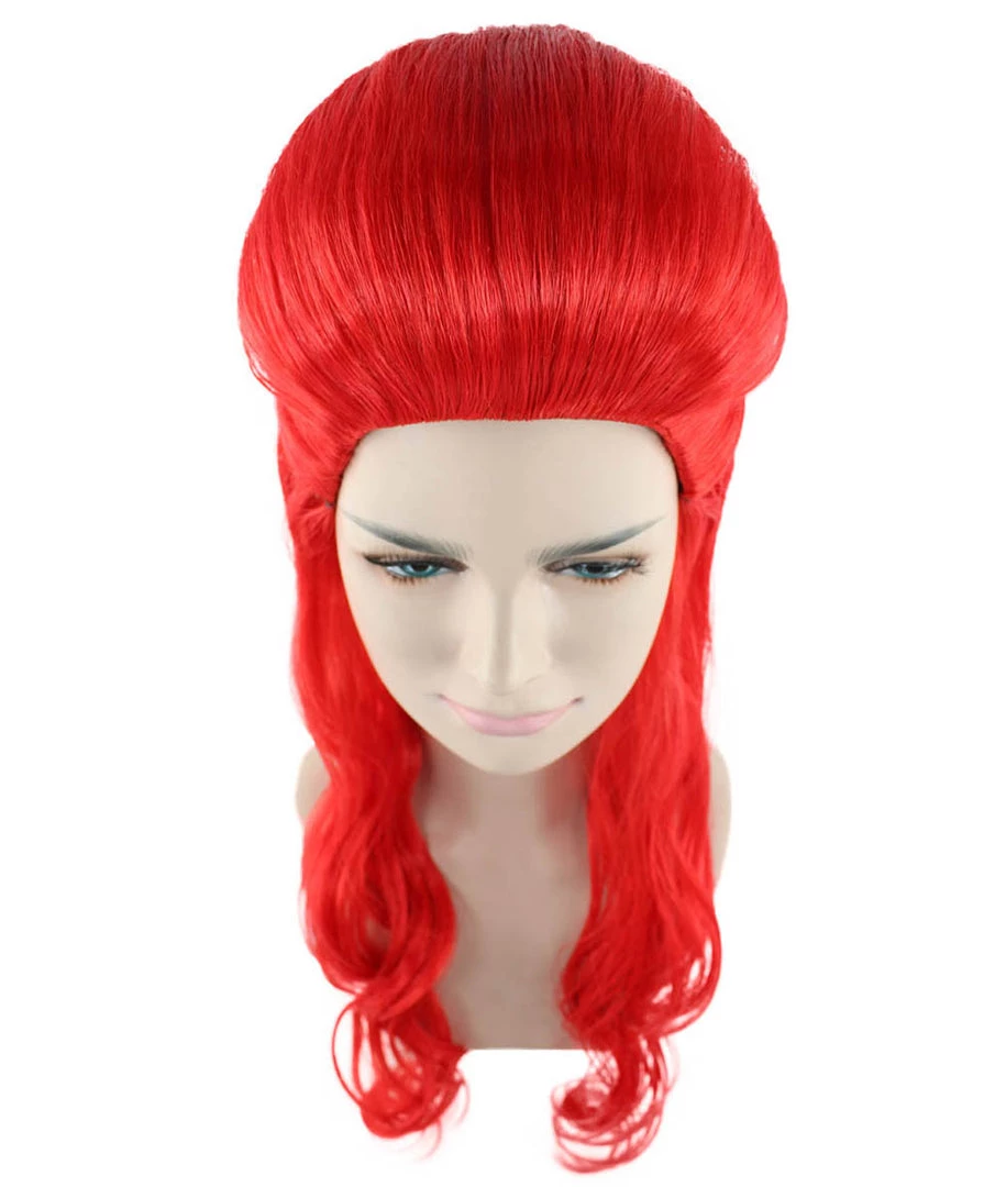 HPO Poison Womens Wig | Long Red Cosplay Wig | Premium Breathable Capless Cap Men's