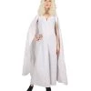 HPO Adult Women's Queen Costume | White Cosplay Costume