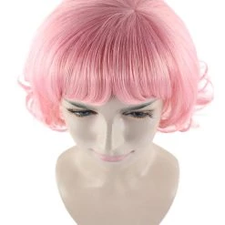 HPO Men's Pink Womens Wig | Coral Pink TV/Movie Party Ready Fancy Cosplay Halloween Wig | Premium Breathable Capless Cap