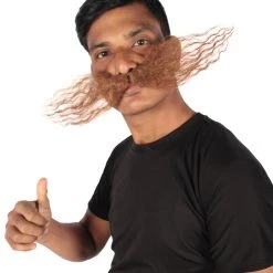 HPO Men's Dr Egg Head Mechanical Genius Curly Mustache Multiple Color Options