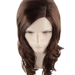 HPO 80's Rocker Mens Wig | Historical Brown Cosplay Halloween Wig | Premium Breathable Capless Cap Men's
