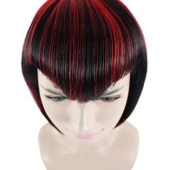 HPO Men's Vampire Womens Wig | Horror Ghostly Sexy Cosplay Party Halloween Wig | Premium Breathable Capless Cap