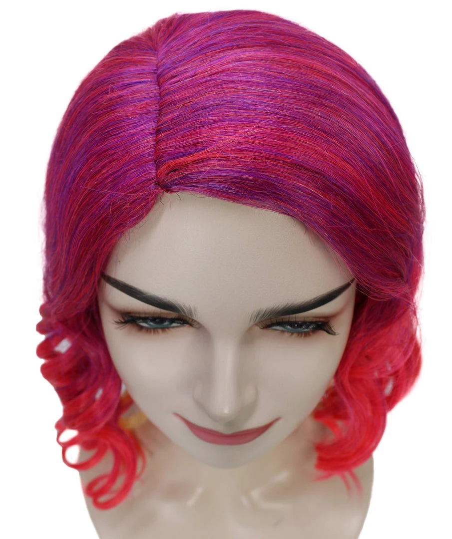 BC Sunset Soiree | Women's Red Color Curly Shoulder Length Trendy Sunset Soiree Wig