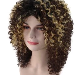 BC Pop Goddess | Women's Brown Color Curly Shoulder Length Trendy Pop Goddess Wig