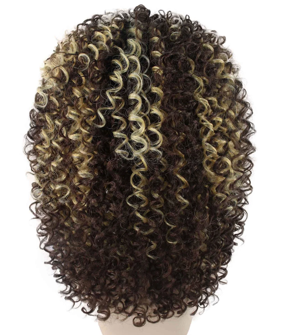 BC Pop Goddess | Women's Brown Color Curly Shoulder Length Trendy Pop Goddess Wig