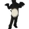 HPO White And Black Mouse Costume With Mask And Tail - Long Breathable Synthetic Fibers Bundle