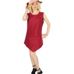 HPO Adult Women Gaming Costume | Red Cosplay Costume Women's