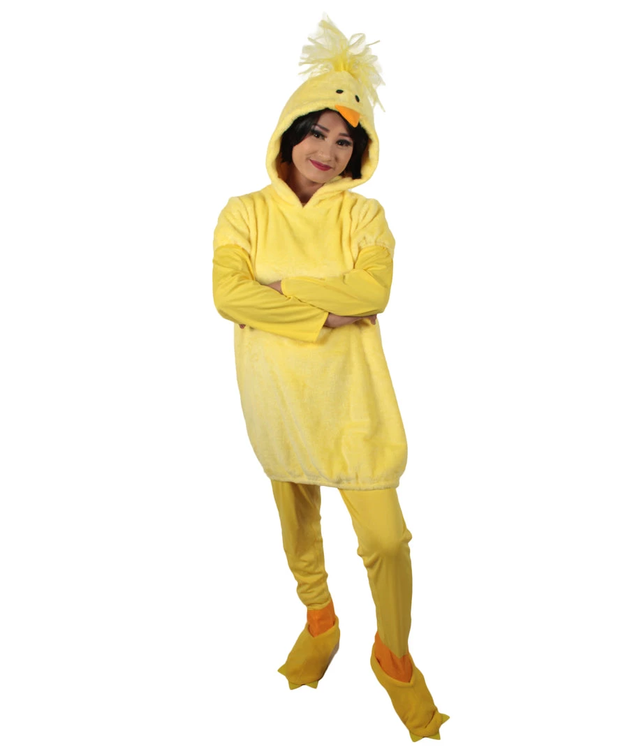 HPO Adult Women's Yellow And Pink Dress Chicken Costume Bundle