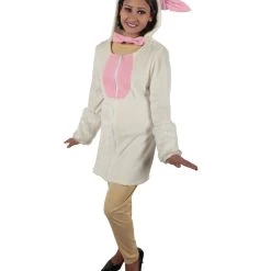 HPO Adult Women's White And Pink Dress Sheep Costume Bundle