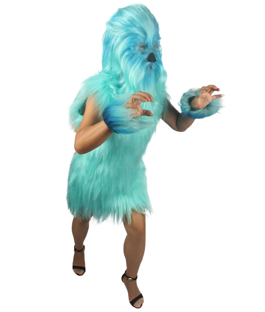 HPO Unisex Women's Hairy Warrior Ape Military Leader Resistance Fighter Multiple Colors Option Cosplay Unisex Costume And Wig Bundle