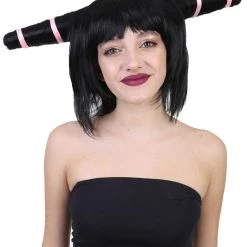 HPO Men's Dark Witch Womens Wig | Horror Monster Cosplay Halloween Wig | Premium Breathable Capless Cap