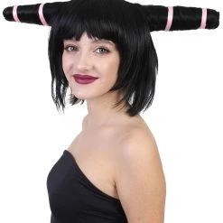 HPO Men's Dark Witch Womens Wig | Horror Monster Cosplay Halloween Wig | Premium Breathable Capless Cap