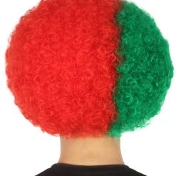 FLAGWIGS Portugal Sport Afro Fun Wig | Red Green Cosplay Halloween Wig SALE