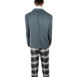 HPO Adult Men's Korean Zombie Bloodstain School Uniform With Grey Blazer | Multiple Size Options