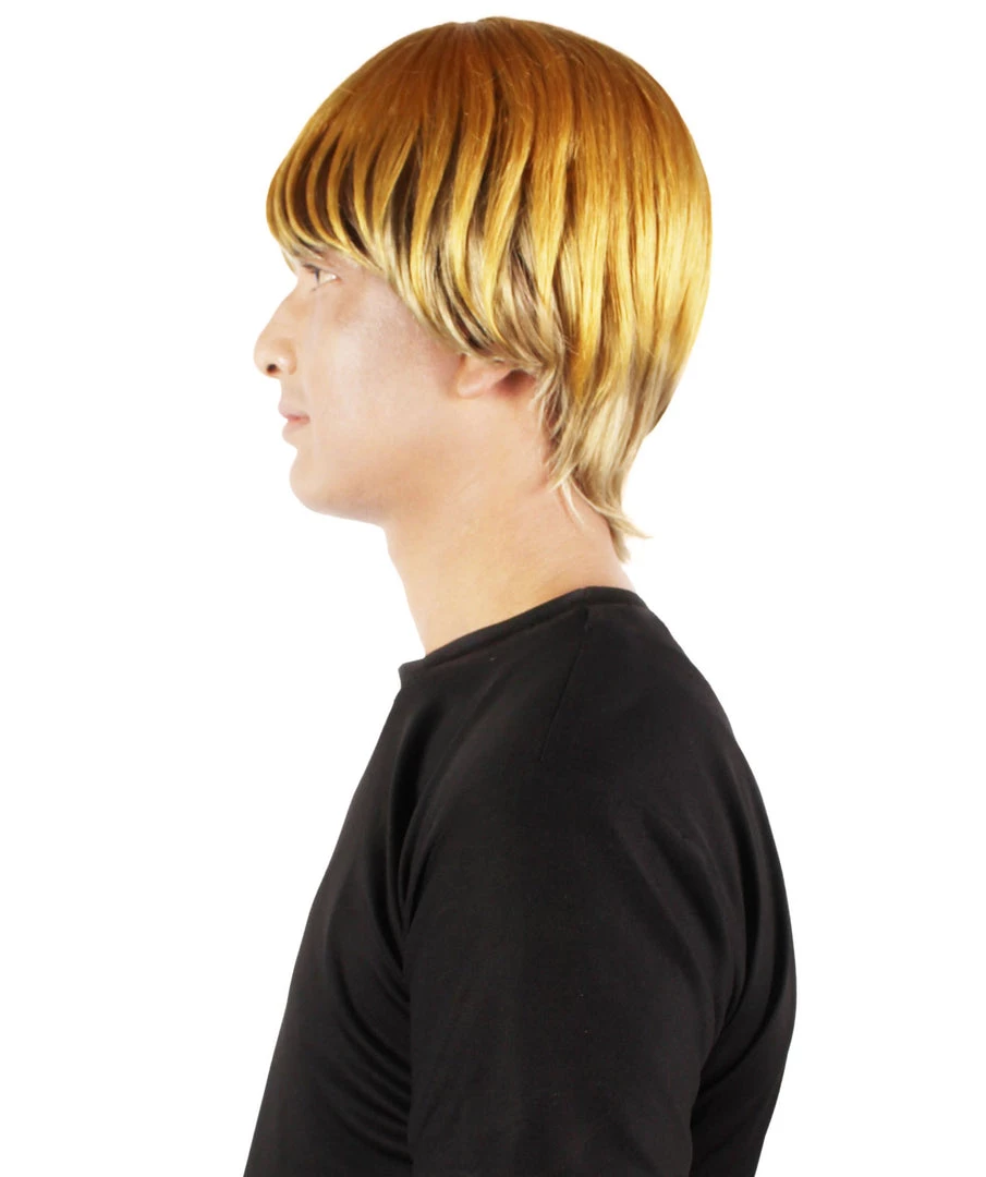 HPO Adult Men's Anime Manga Titan Attack Blonde Undercut Wig