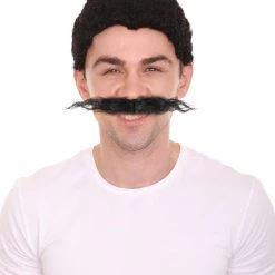 HPO Men's Doctor Eggman Robotnik Long Curly Mustache Multiple Color Options