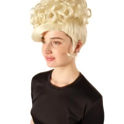 HPO Adult Women's Blonde American Rapper Curly Updo High Fashion Wig