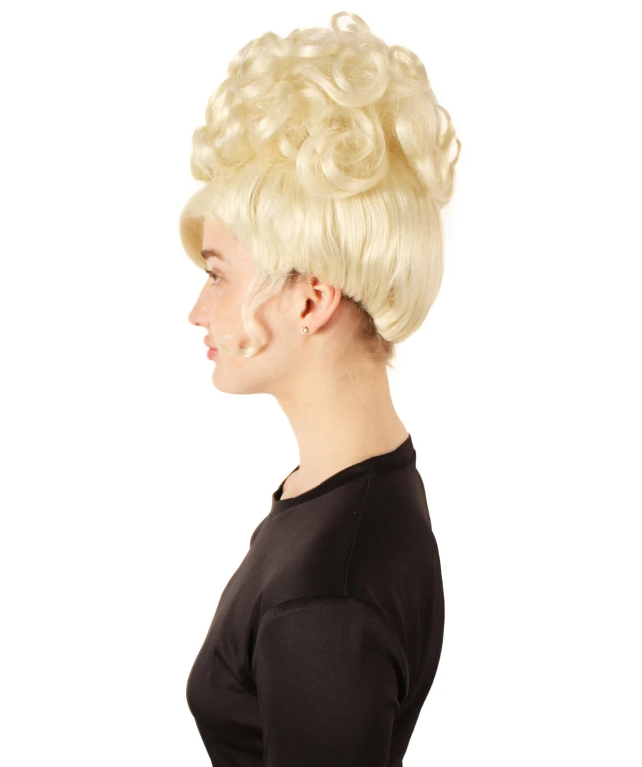 HPO Adult Women's Blonde American Rapper Curly Updo High Fashion Wig