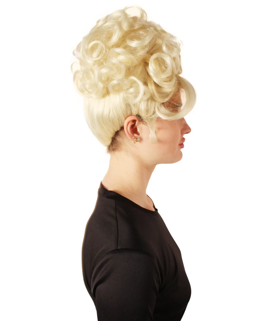 HPO Adult Women's Blonde American Rapper Curly Updo High Fashion Wig