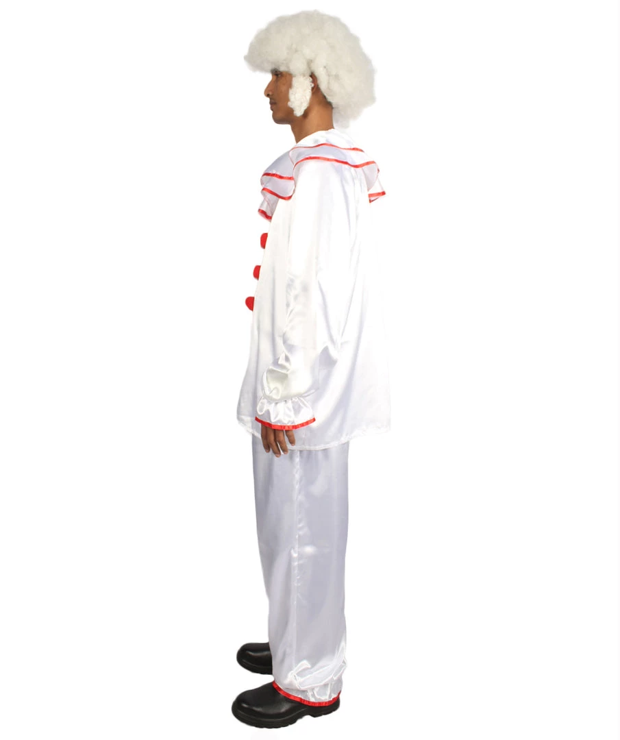 HPO Adult Men's Clown Costume | Silver Cosplay Costume