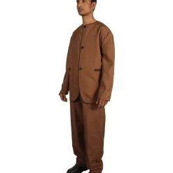 HPO Adult Men's 70's Singer Costume | Brown Cosplay Costume