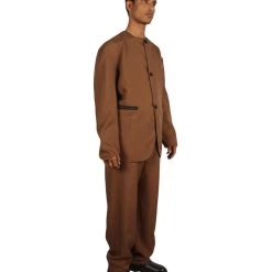 HPO Adult Men's 70's Singer Costume | Brown Cosplay Costume