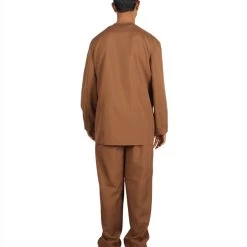 HPO Adult Men's 70's Singer Costume | Brown Cosplay Costume