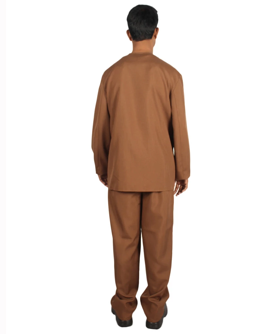 HPO Adult Men's 70's Singer Costume | Brown Cosplay Costume