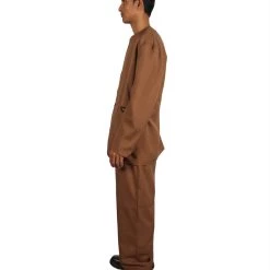 HPO Adult Men's 70's Singer Costume | Brown Cosplay Costume