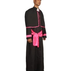 HPO Adult Men's Cardinal Costume | Black & Pink Cosplay Costume