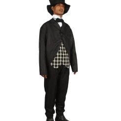 HPO Adult Men's Actor Costume | Black & White Halloween Costume