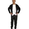 HPO Adult Men's Zombie Costume | Black & White Halloween Costume