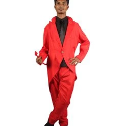 HPO Adult Men's Devil Costumes | Black & Red Halloween Costume