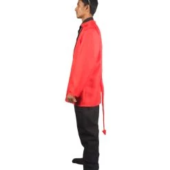 HPO Adult Men's Devil Costume | Black & Red Halloween Costume