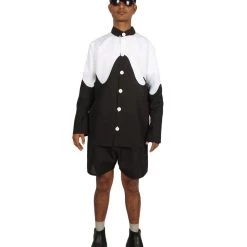 HPO Adult Men's Splatoon Costume | Black & White Cosplay Costueme