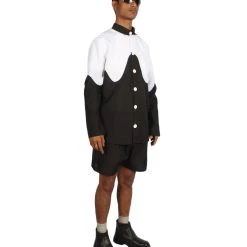 HPO Adult Men's Splatoon Costume | Black & White Cosplay Costueme