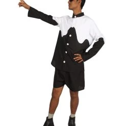 HPO Adult Men's Splatoon Costume | Black & White Cosplay Costueme