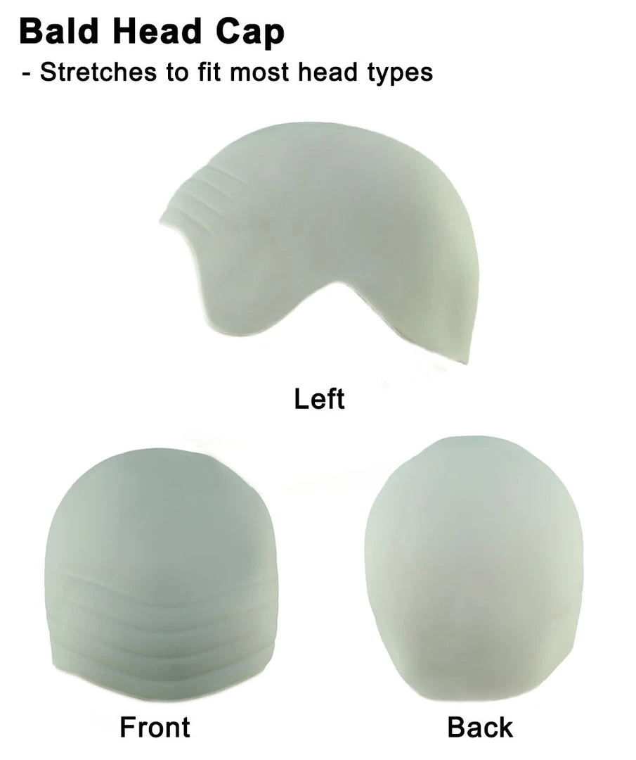 HPO Mad Clown | Men's The Dancing Clown Orange Bald Cap Wig