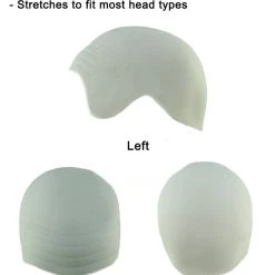 HPO Half Bald Head Mens Short Wig, Grey Men's