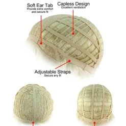 HPO Mens Colonial Judge Wigs | Blonde Historical Wigs | Premium Breathable Capless Cap Men's