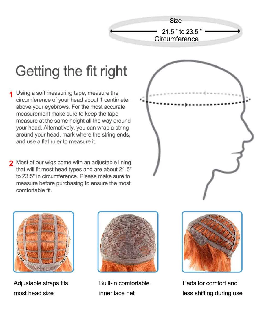 HPO Carnival Wavy Short Wig Collection | Premium Breathable Capless Cap