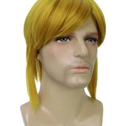 KOSMOS CW Men's Medium Length Blonde Straight 14