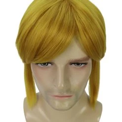 KOSMOS CW Men's Medium Length Blonde Straight 14